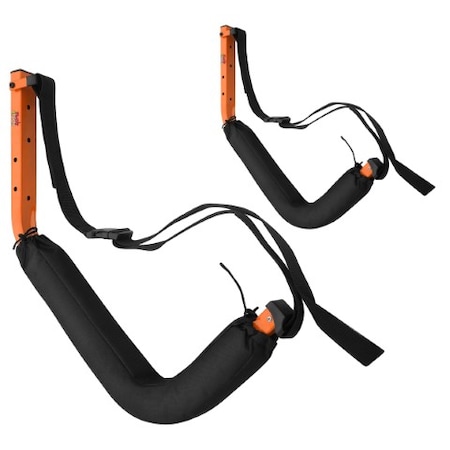 Kayak Storage Wall Hangers- Set of 2- J Shaped Cradles for Stand-Up Paddle Boards and Surfboards